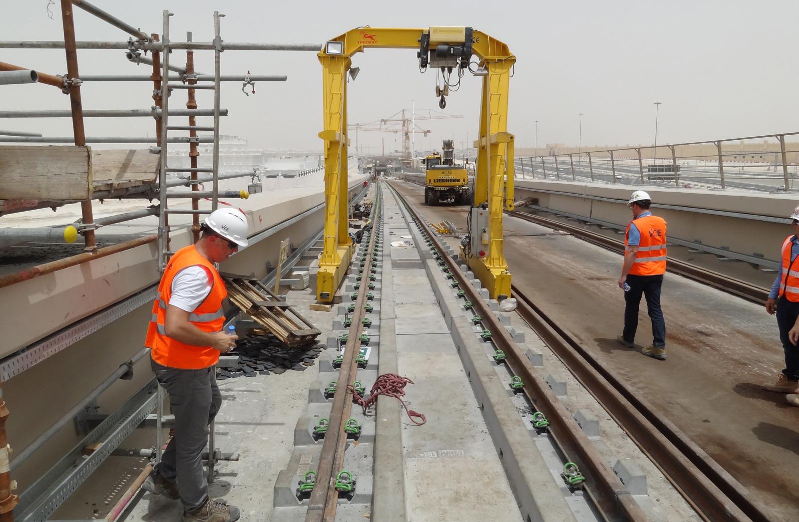 Doha Metro Track Works
