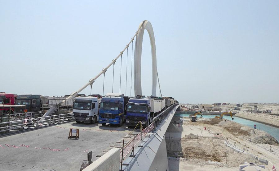 Lusail Marine Bridge Loadtest