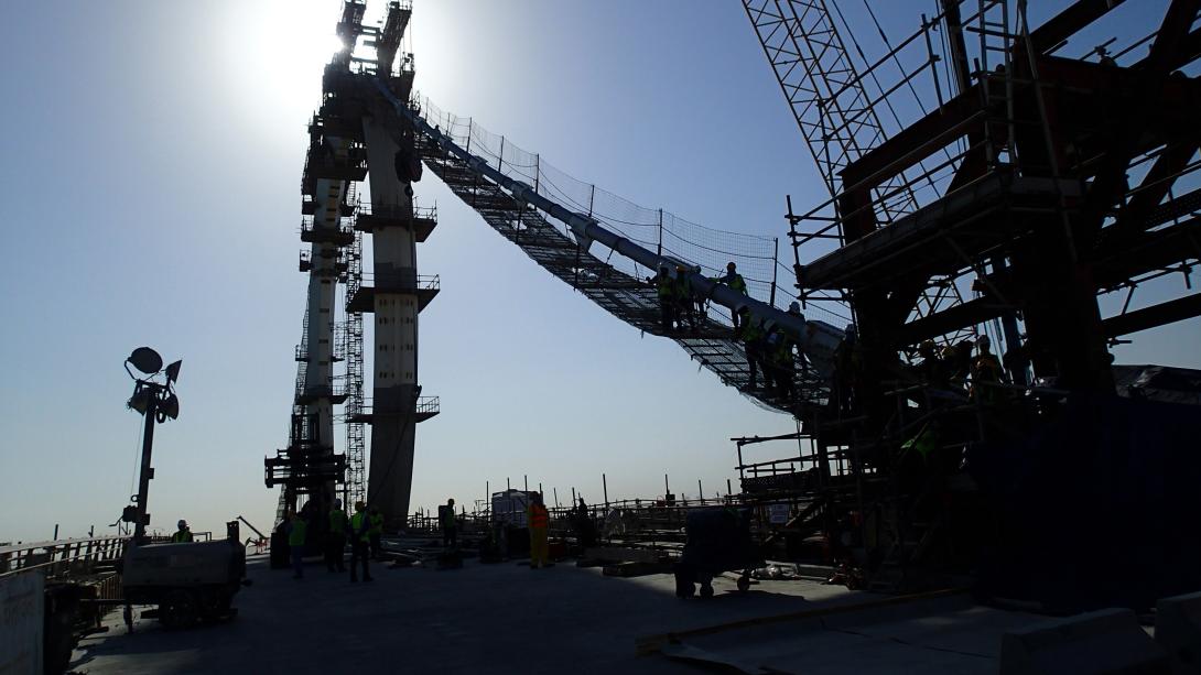 Lusail Marine Bridge Loadtest